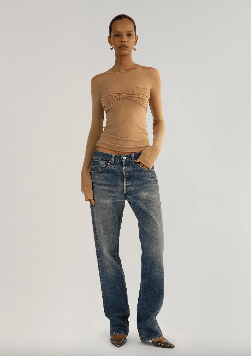 Orseund Iris - La Sirena Top in Camel - Rent Club