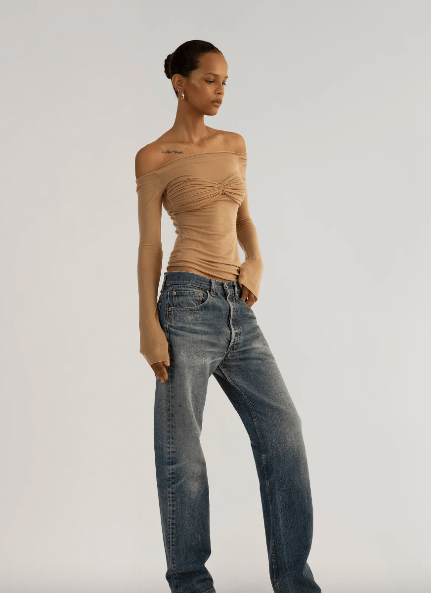 Orseund Iris - La Sirena Top in Camel - Rent Club