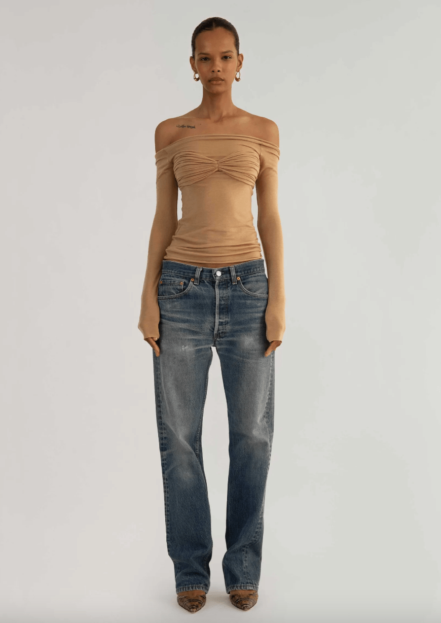 Orseund Iris - La Sirena Top in Camel - Rent Club