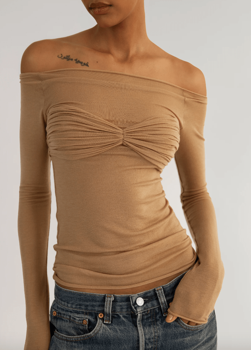Orseund Iris - La Sirena Top in Camel - Rent Club