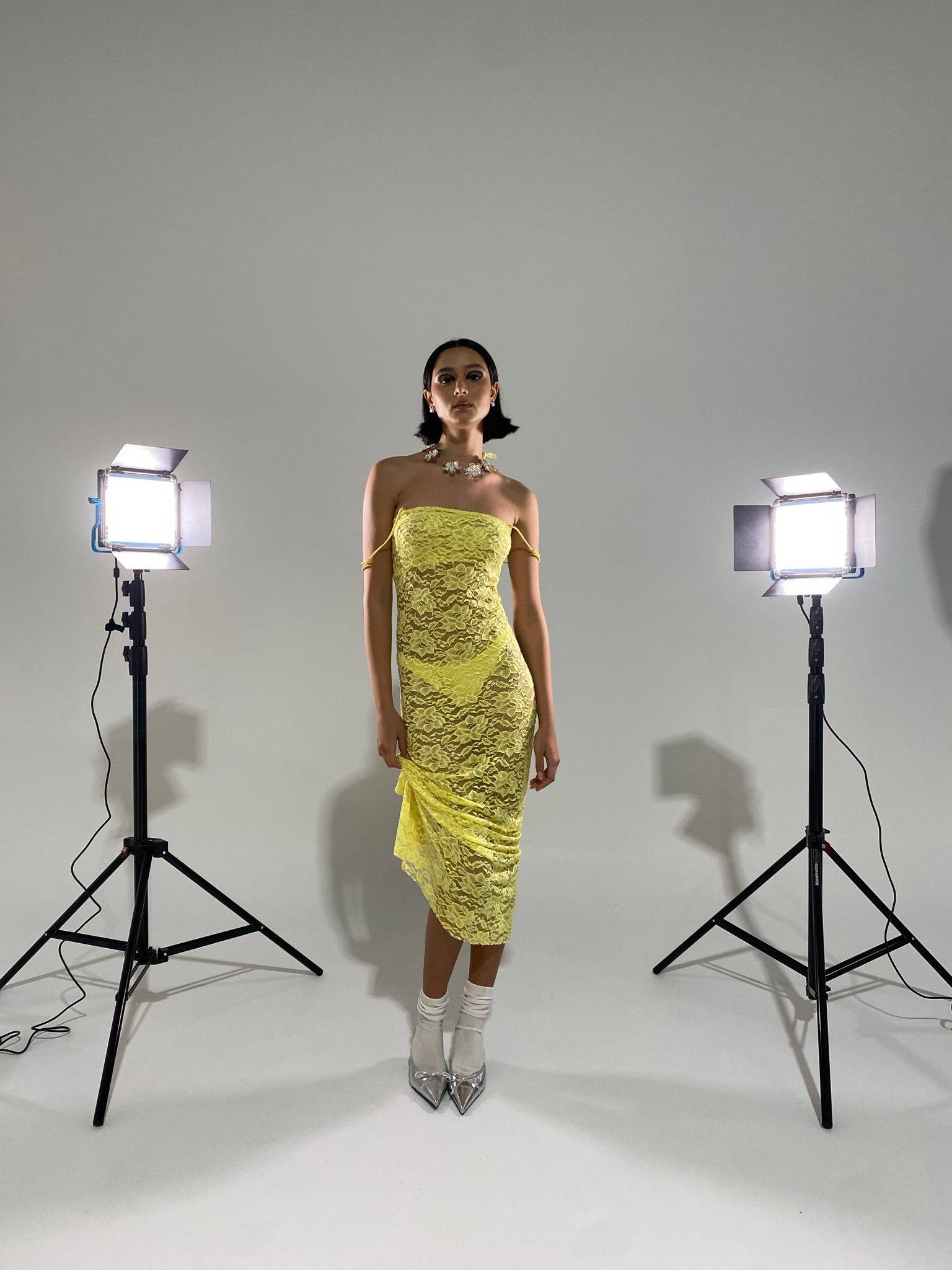 Rezek Studio - Garden Lace Dress - Rent Club