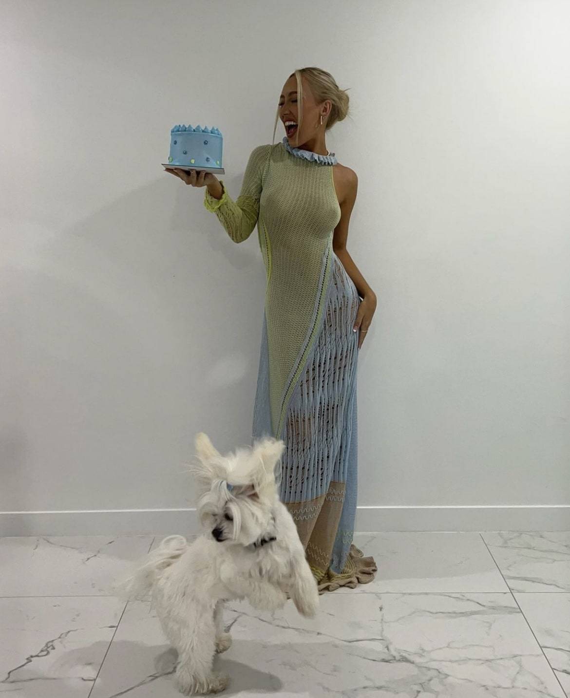 Roberta Einer - Bianca Maxi Dress in Blue - Rent Club