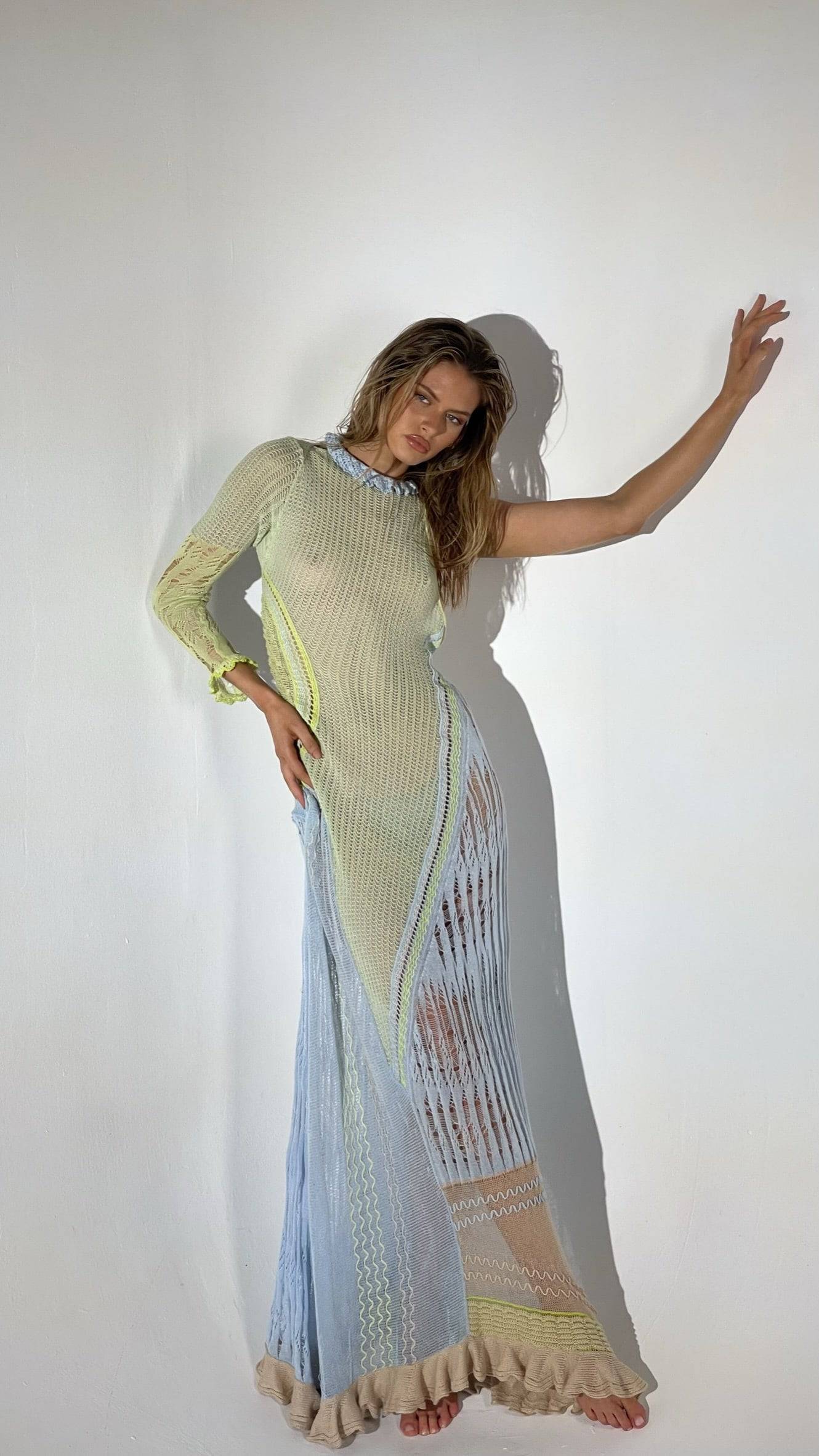 Roberta Einer - Bianca Maxi Dress in Blue - Rent Club