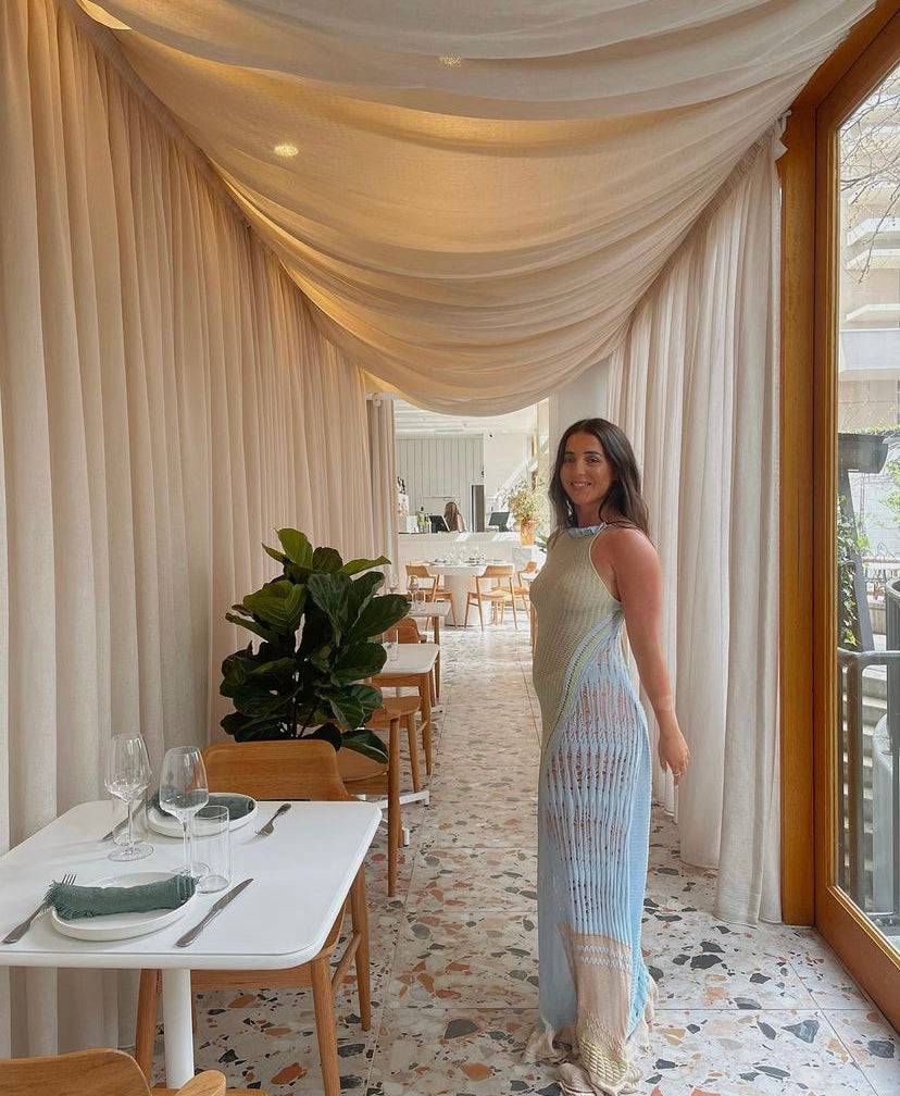 Roberta Einer - Bianca Maxi Dress in Blue - Rent Club