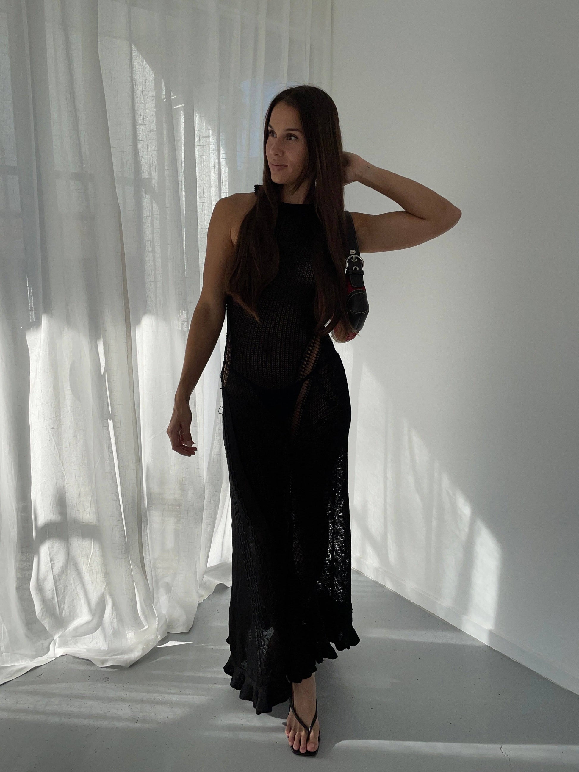 Roberta Einer - Lily Dress in Black - Rent Club