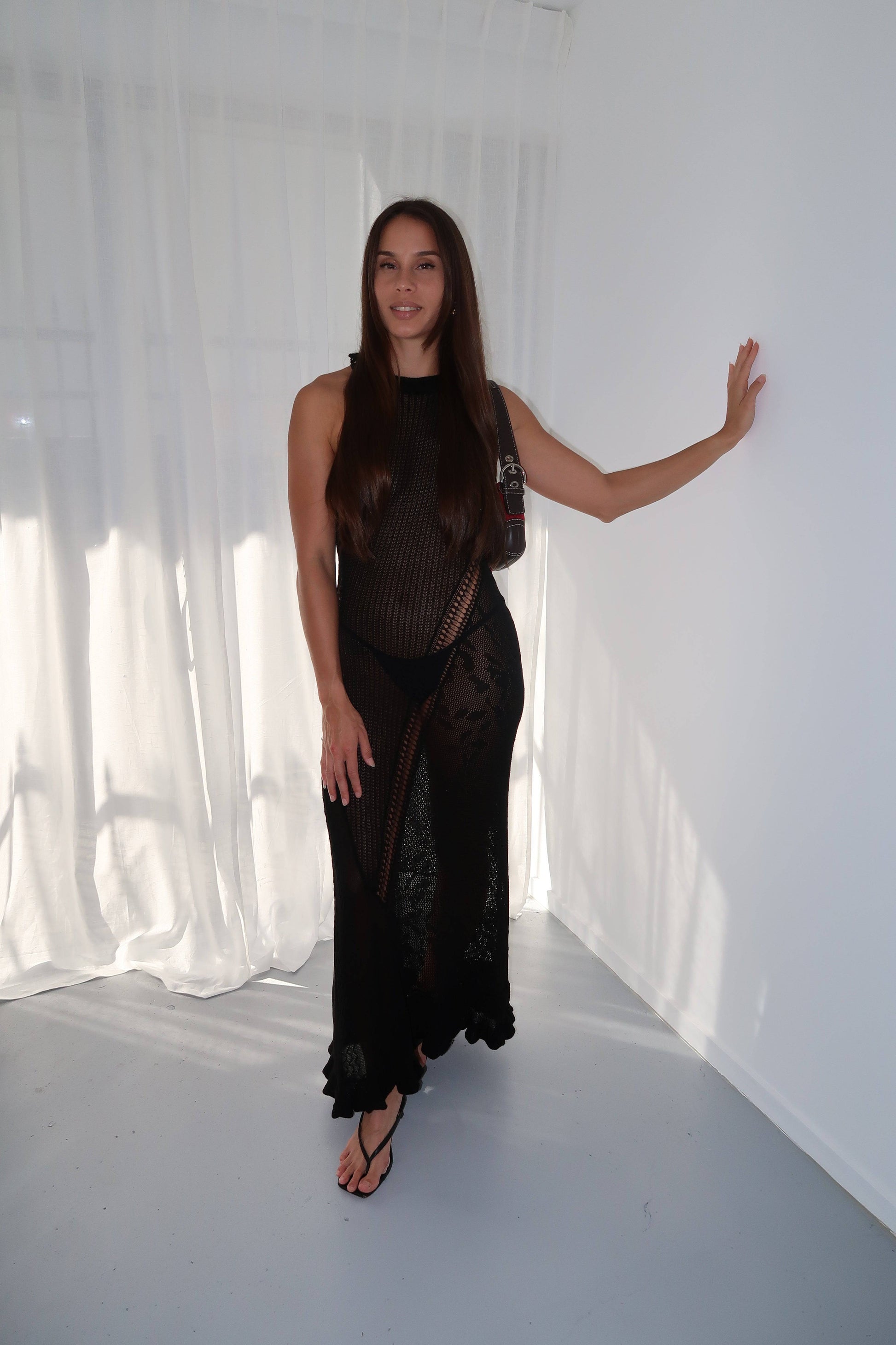 Roberta Einer - Lily Dress in Black - Rent Club
