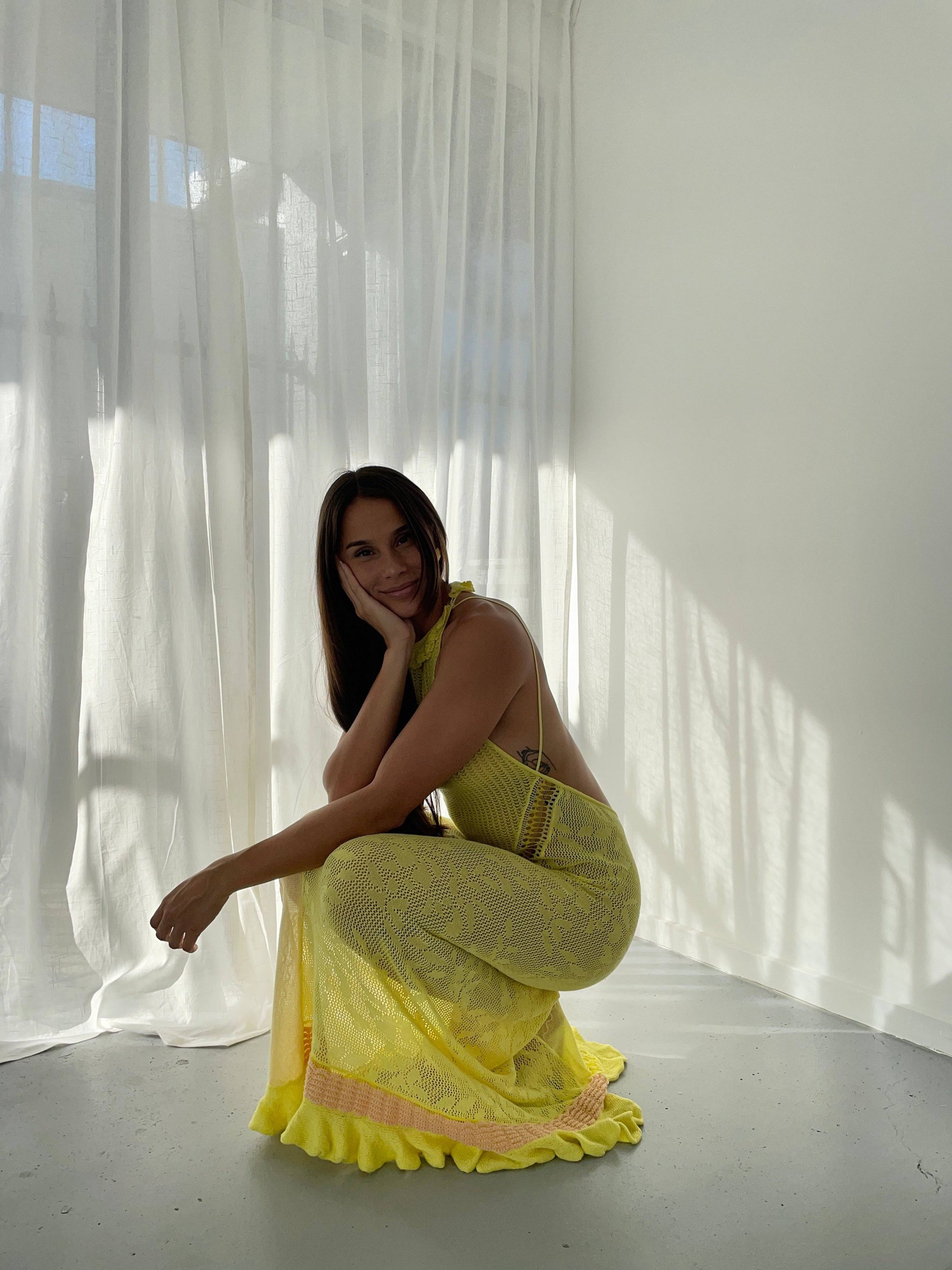 Roberta Einer - Lily Dress in Sun (with slip) - Rent Club
