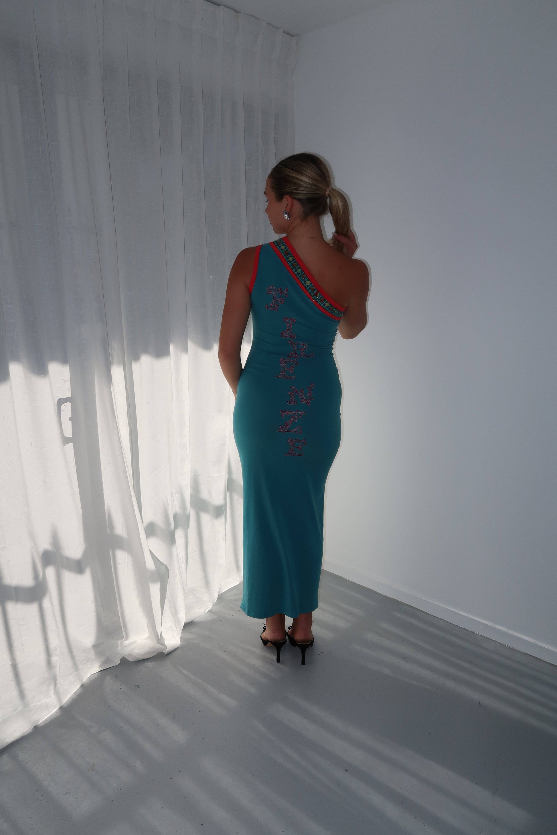 Save The Queen - One Shoulder Maxi Dress - Rent Club