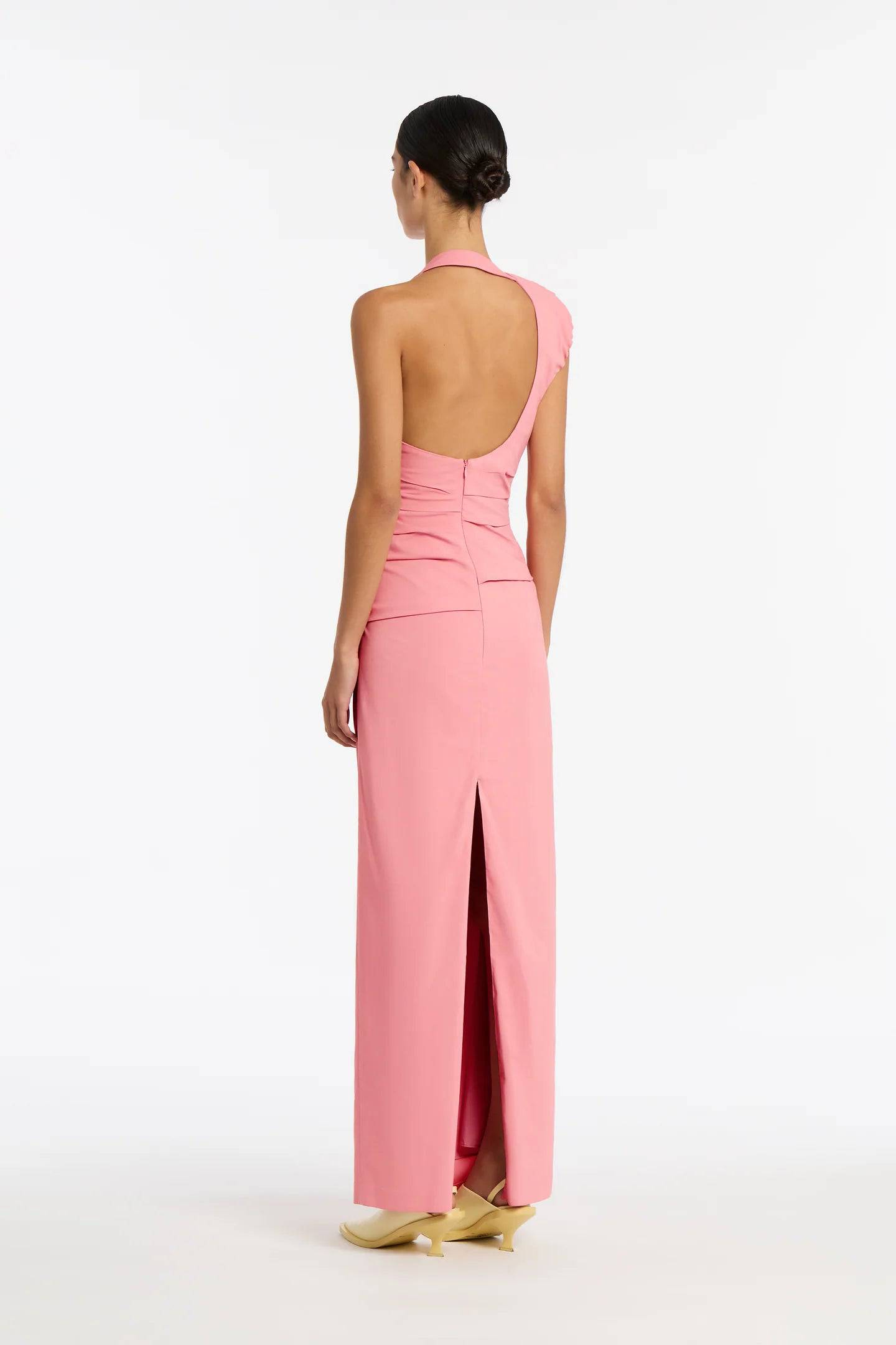 Sir The Label - Giacomo Gathered Gown in Pink - Rent Club