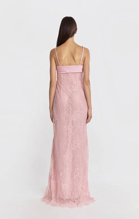 Stolen Stores - Swan Slip Maxi Dress in Pink - Rent Club