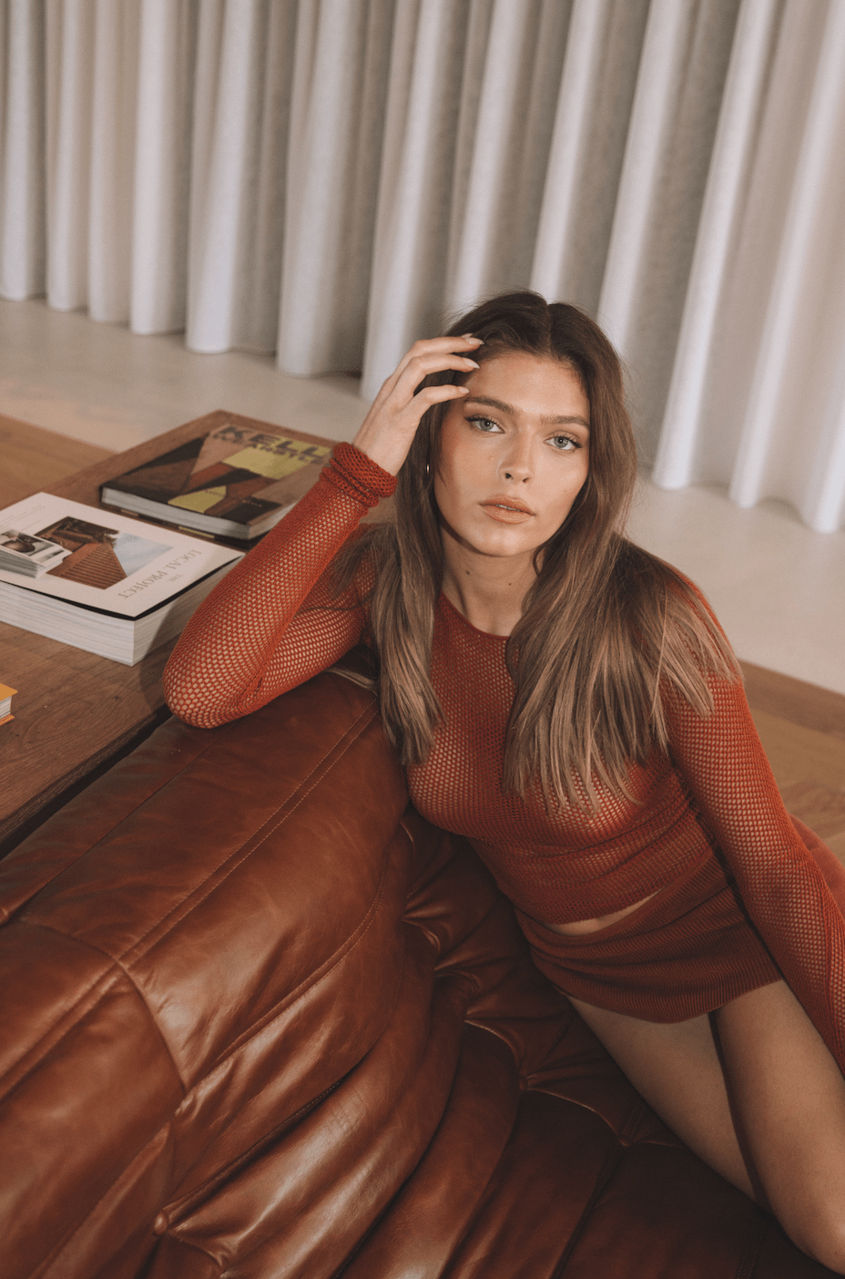 Tankair Studio - Hot Mesh Top in Mars - Rent Club