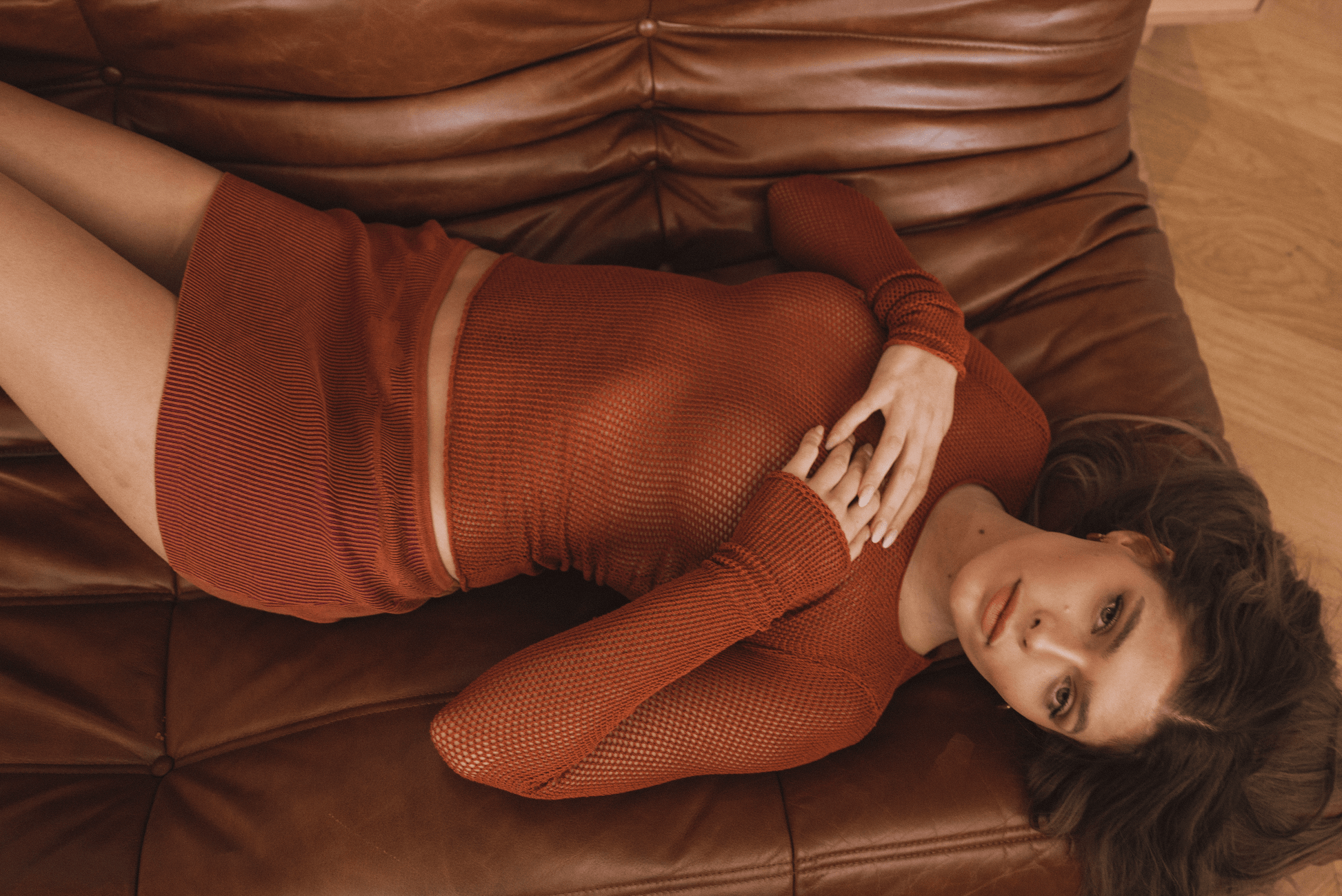 Tankair Studio - Hot Mesh Top in Mars - Rent Club