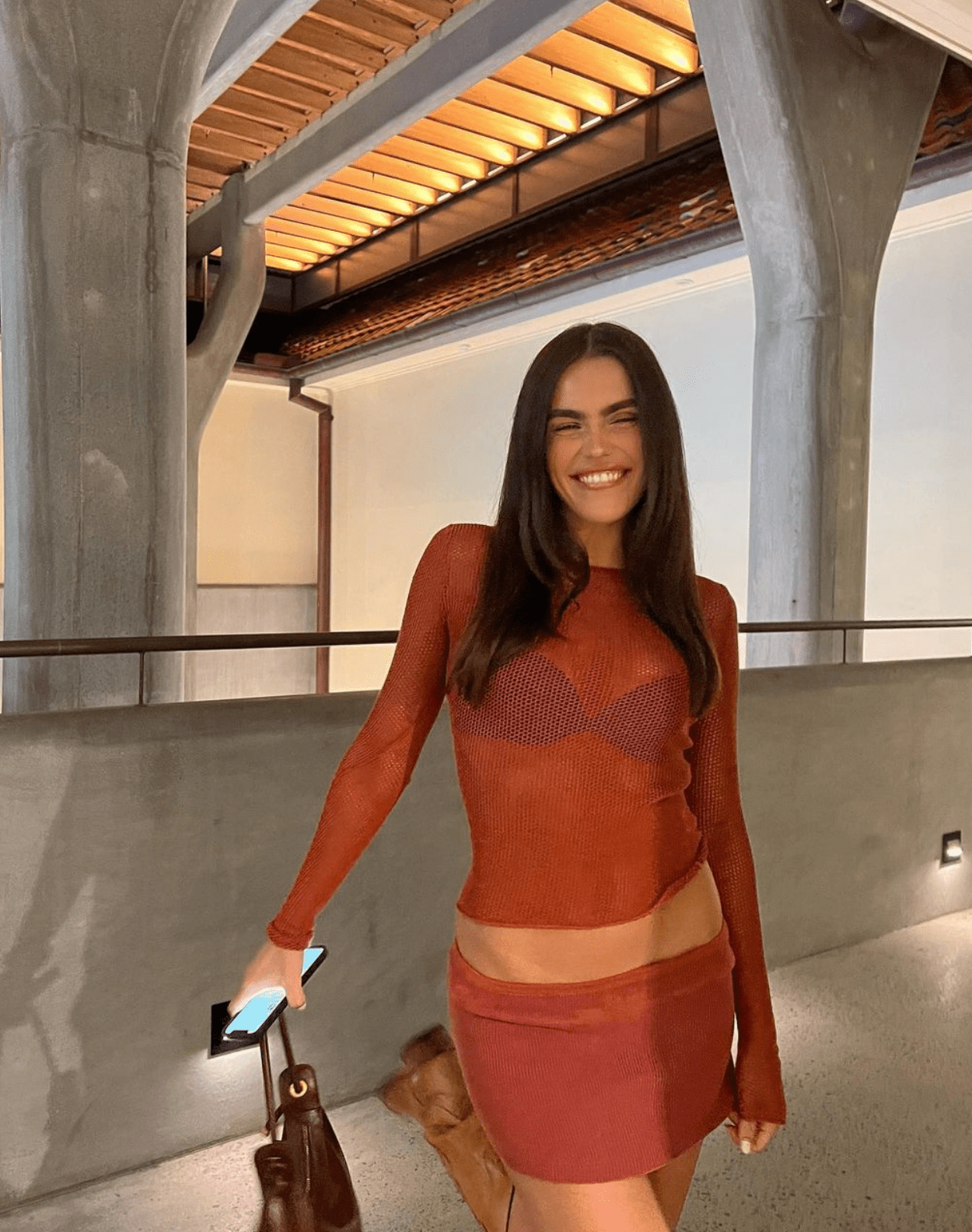 Tankair Studio - Hot Mesh Top in Mars - Rent Club