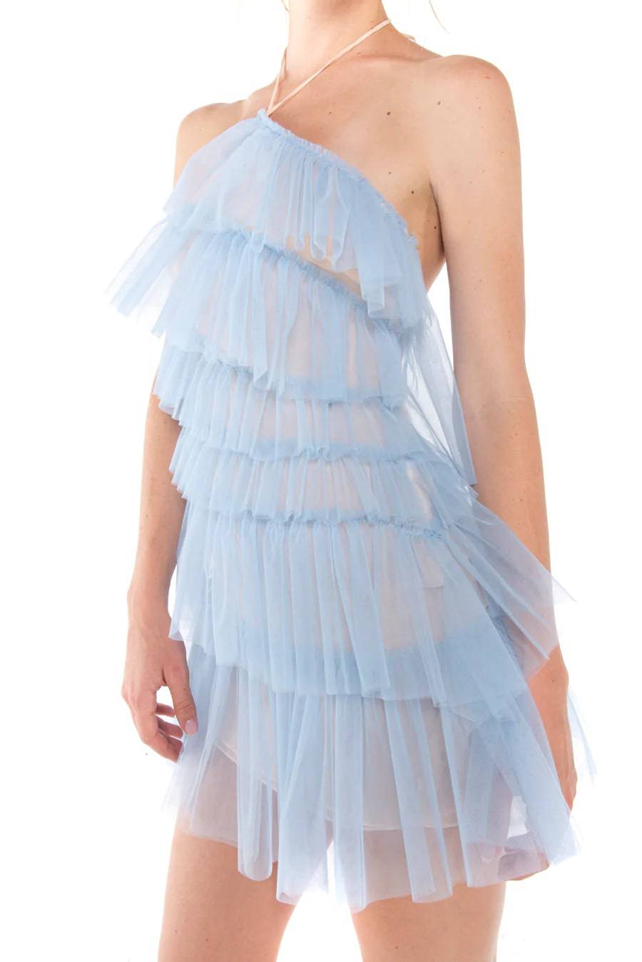 The Bar - Lou Dress in Azure - Rent Club