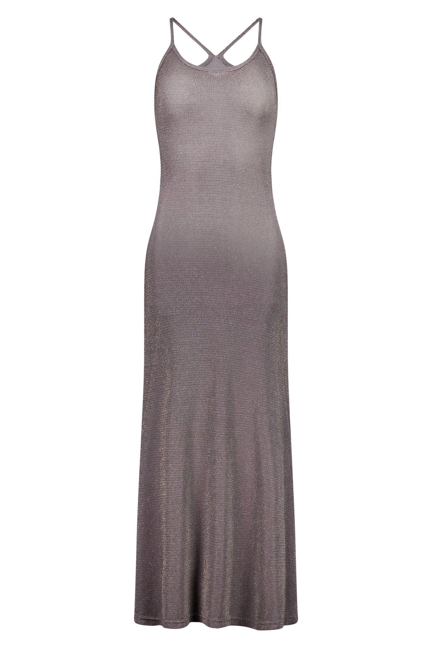 With Harper Lu - Racer Slip Dress in Shimmer - Rent Club