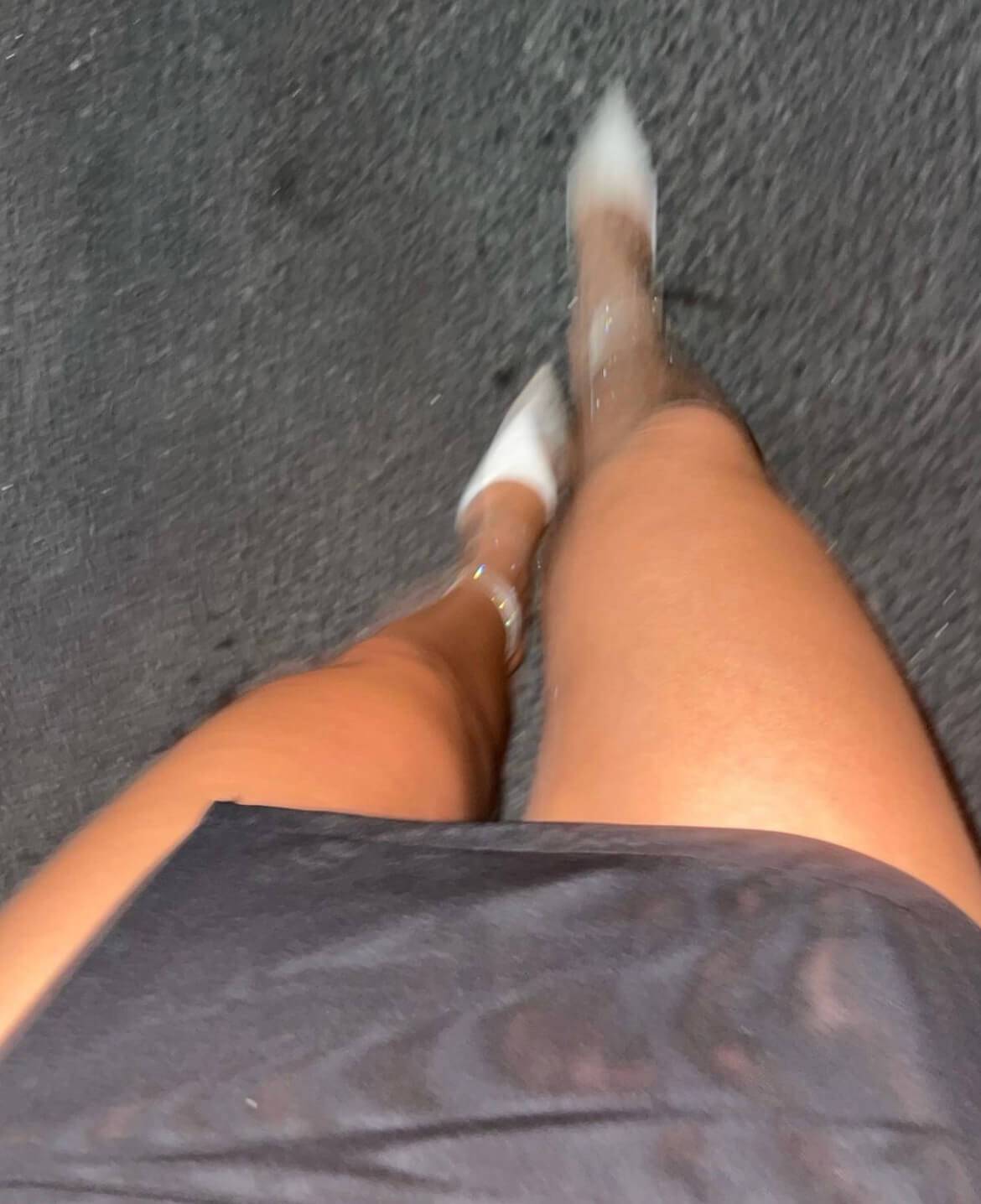With Harper Lu - Black Mesh Mini Skirt - Rent Club