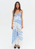 For Love and Lemons - Rosalyn Maxi Dress in Blue