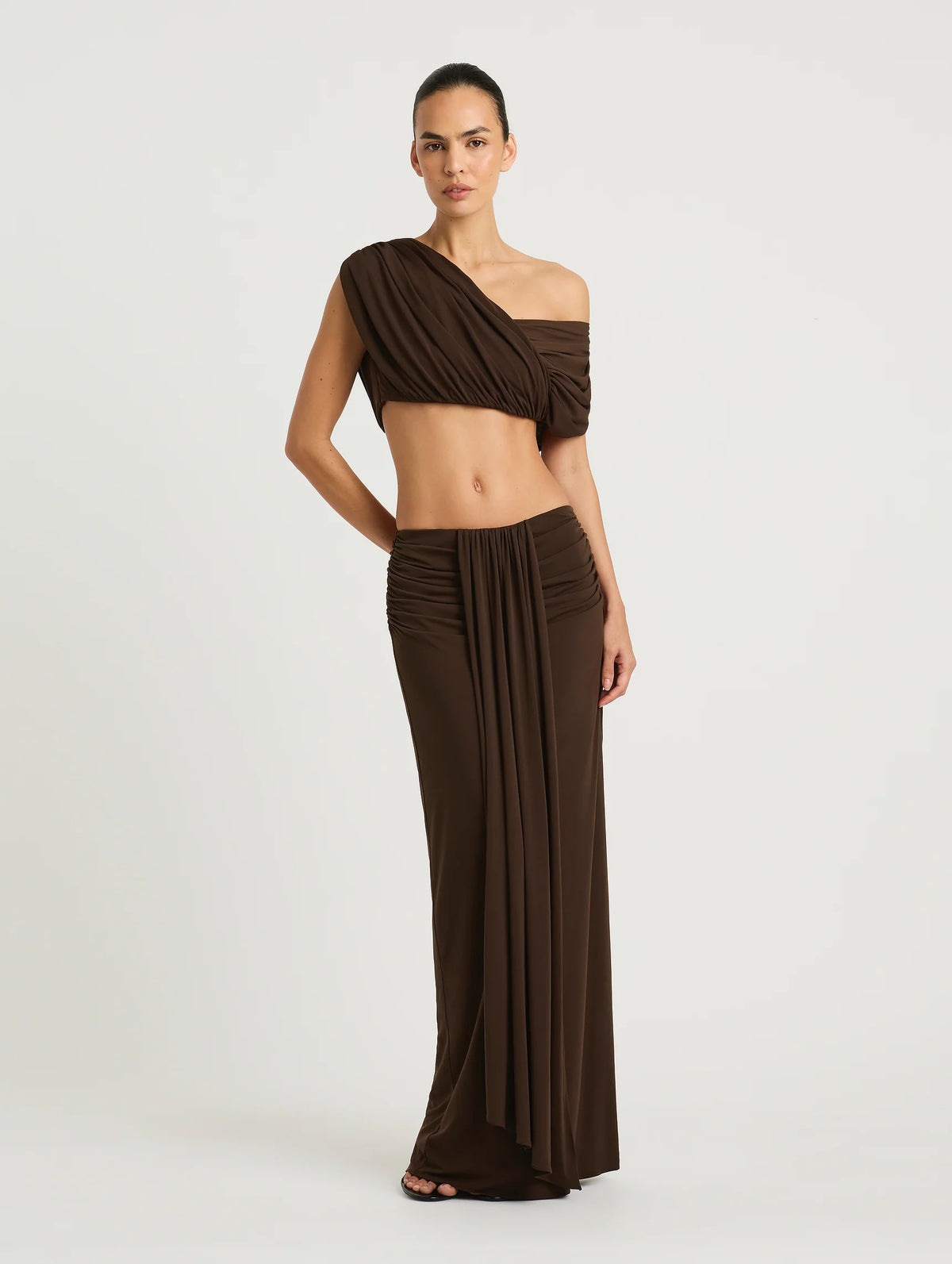 Benni - Celia Top and Maxi Skirt in Chocolate