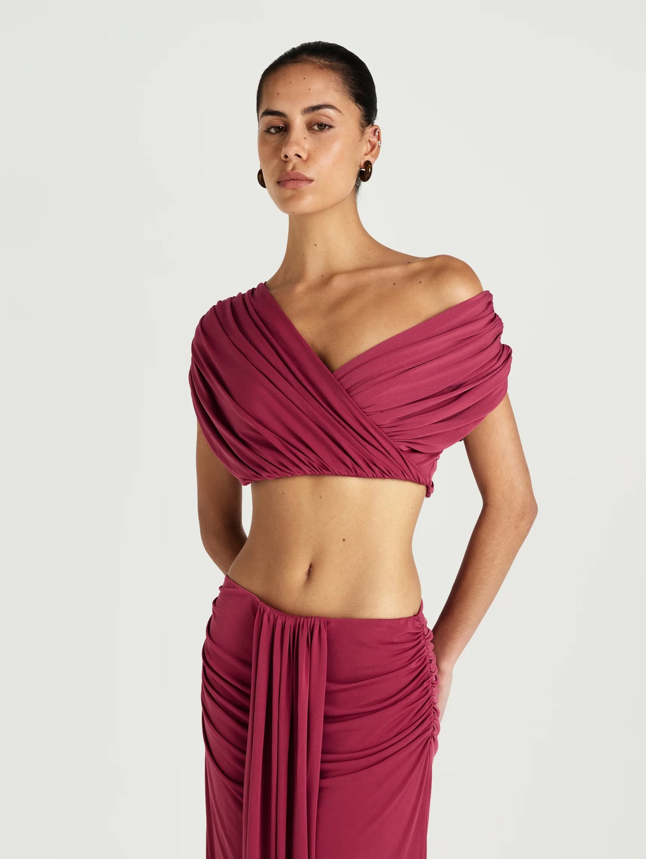 Benni - Celia Top and Maxi Skirt in Rose Wine