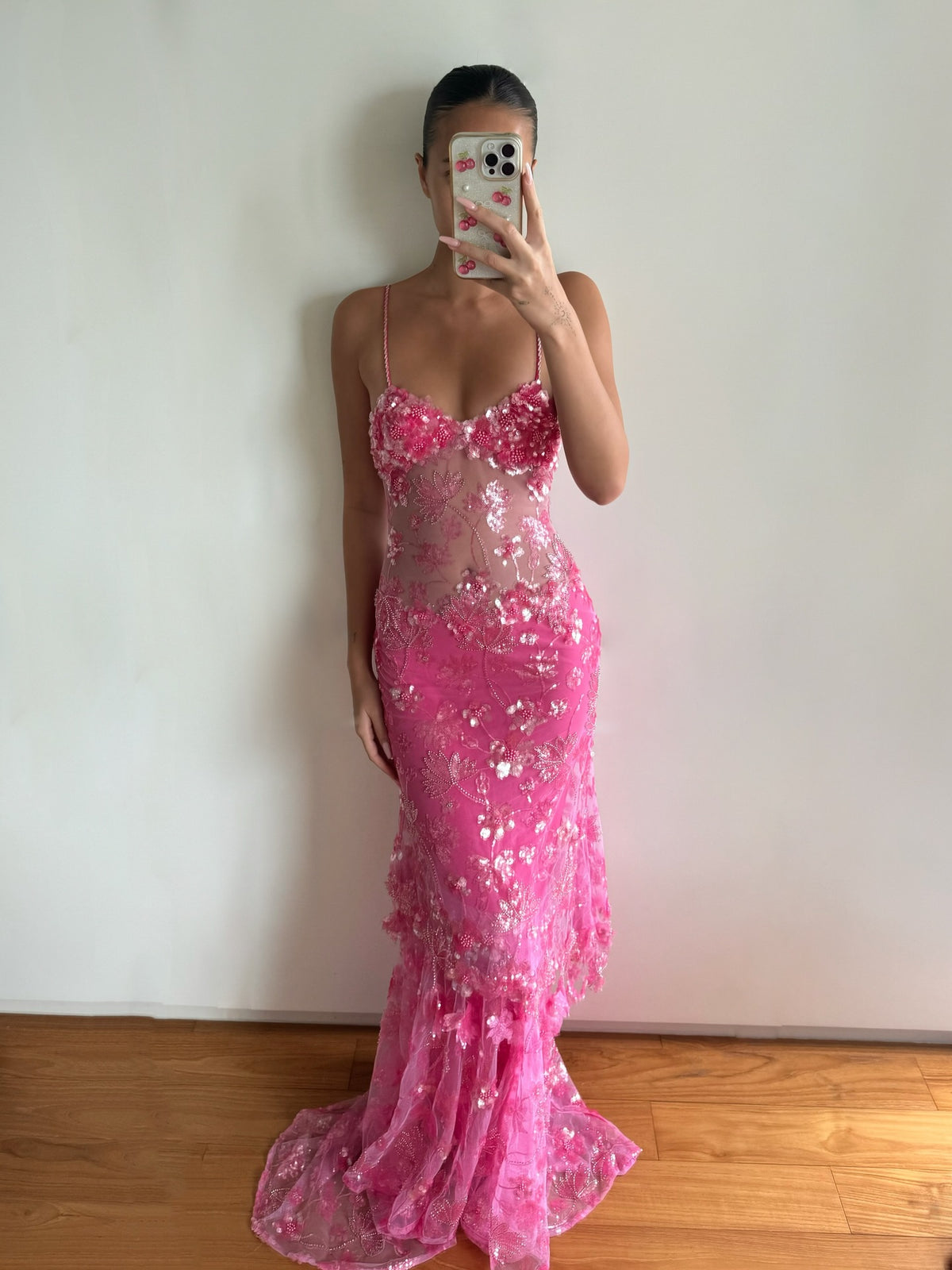 Cha Collective - Dahlia Maxi in Pink (no train) - Rent Club