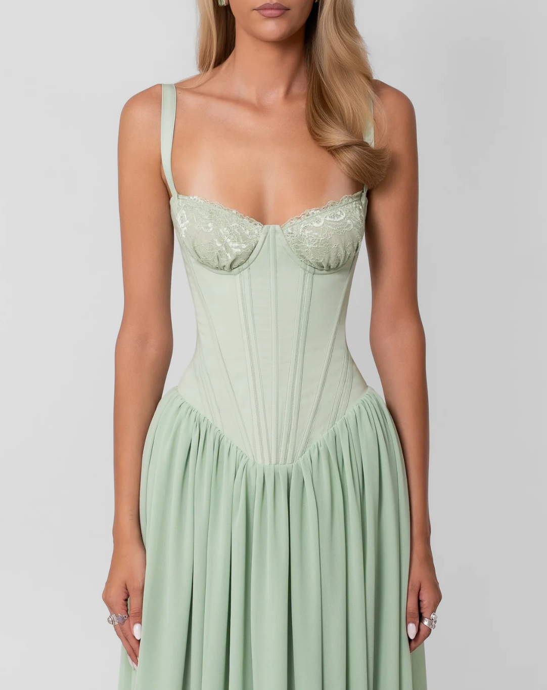Fenity - Elena Dress in Mint - Rent Club