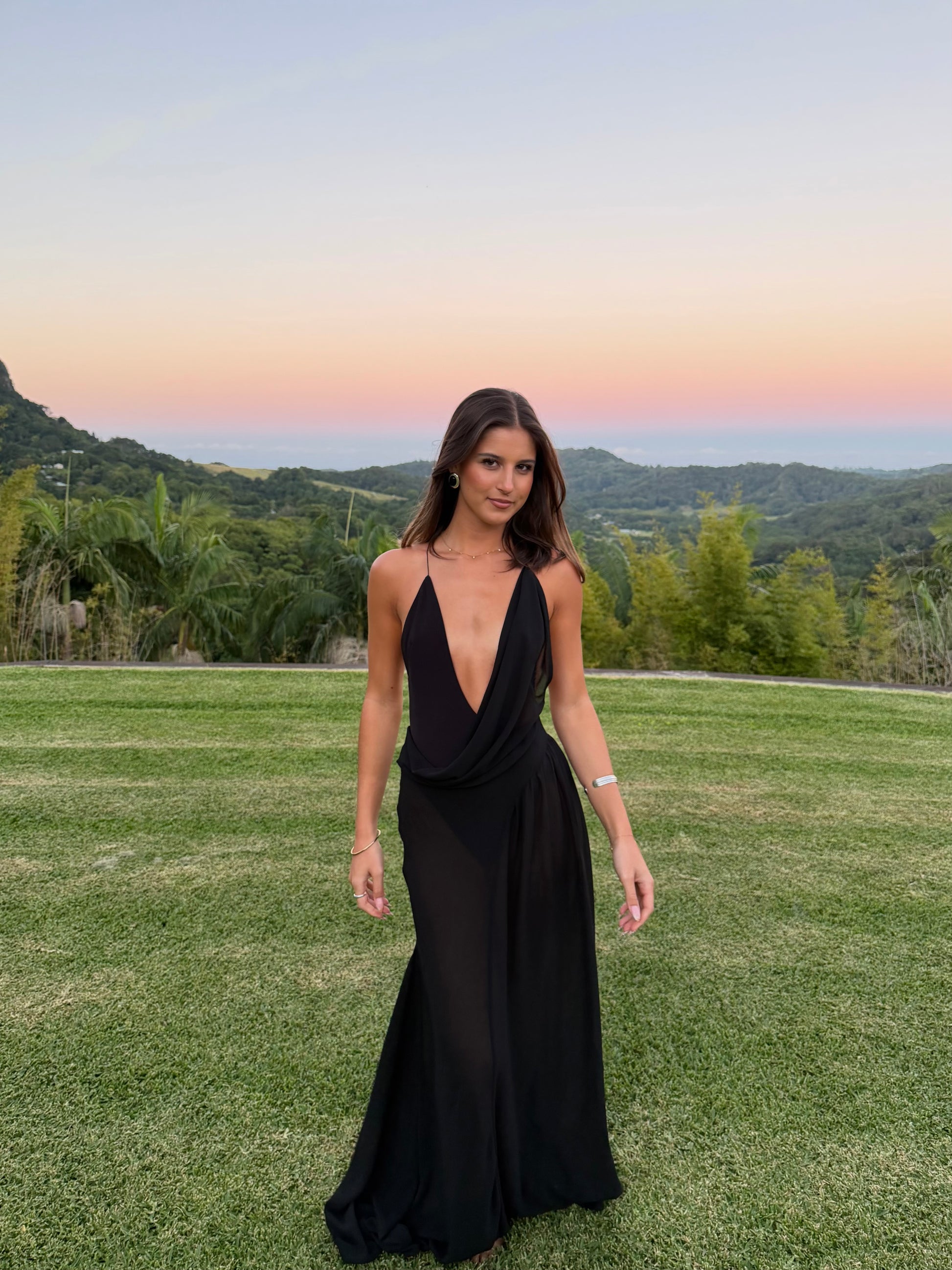 Natalie Rolt - Agnes Dress in Black - Rent Club