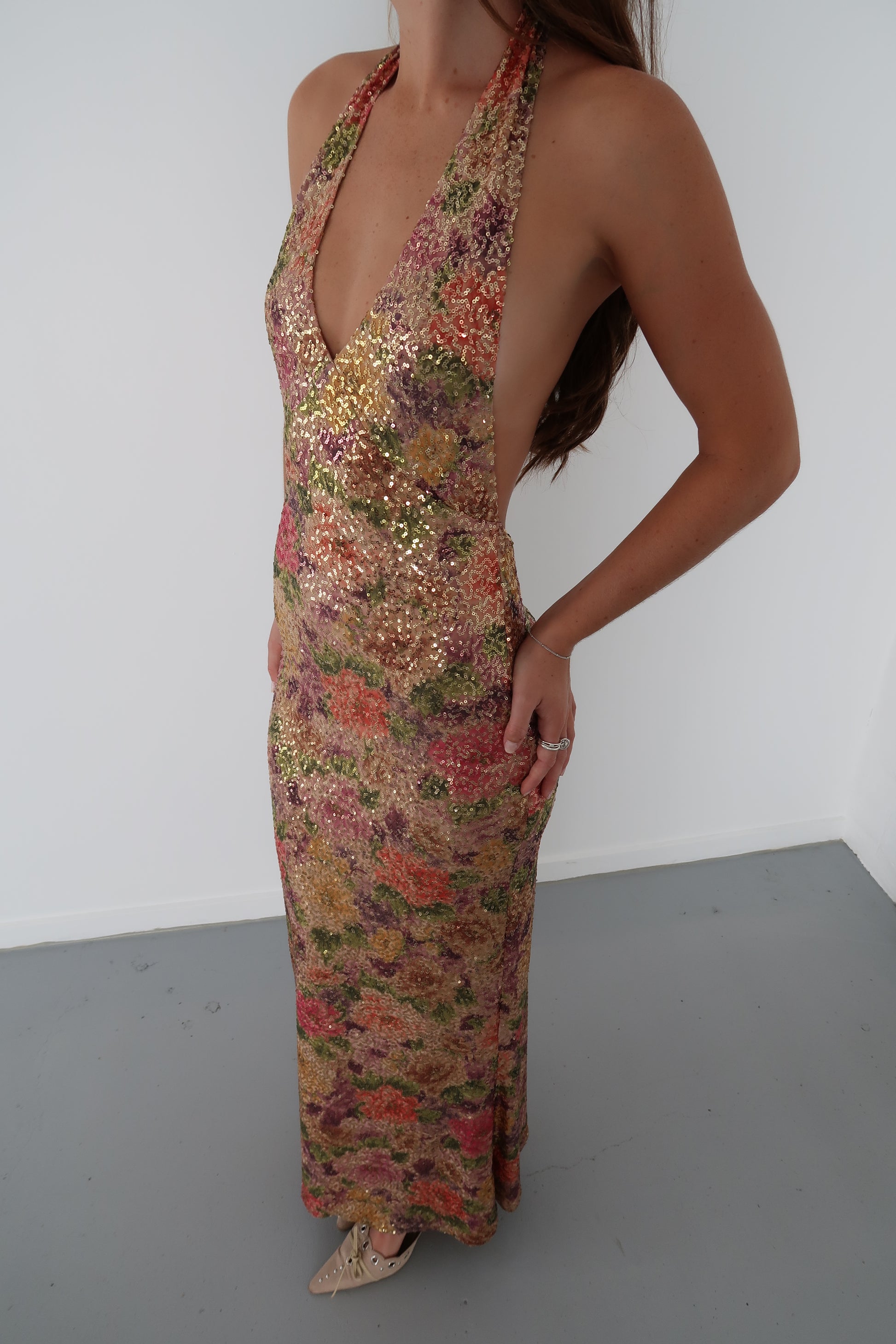 Fait Par Foutch - Liana Dress in Fleur Sequin (Updated Version) - Rent Club
