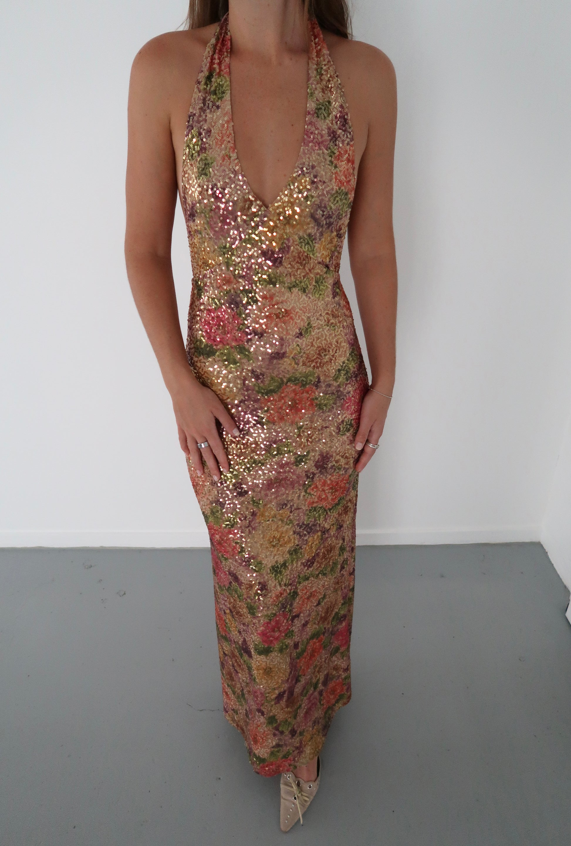Fait Par Foutch - Liana Dress in Fleur Sequin (Updated Version) - Rent Club