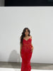 Cha Collective - Delilah Maxi in Red (no train) - Rent Club