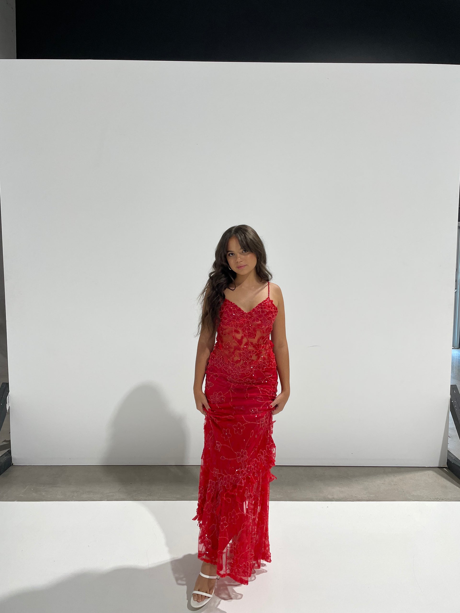 Cha Collective - Delilah Maxi in Red (no train) - Rent Club