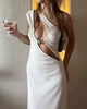 Christopher Esber - Quartz Ivory Split Ruched Tank Dress (resale) - Rent Club