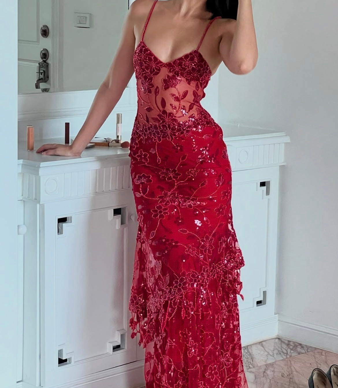Cha Collective - Delilah Maxi in Red - Rent Club