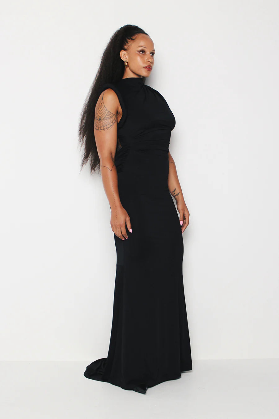 neon black dress Kourh pmaxshortsleevesale 5 10 / Waist Season 7's ugly dress Size:44DD