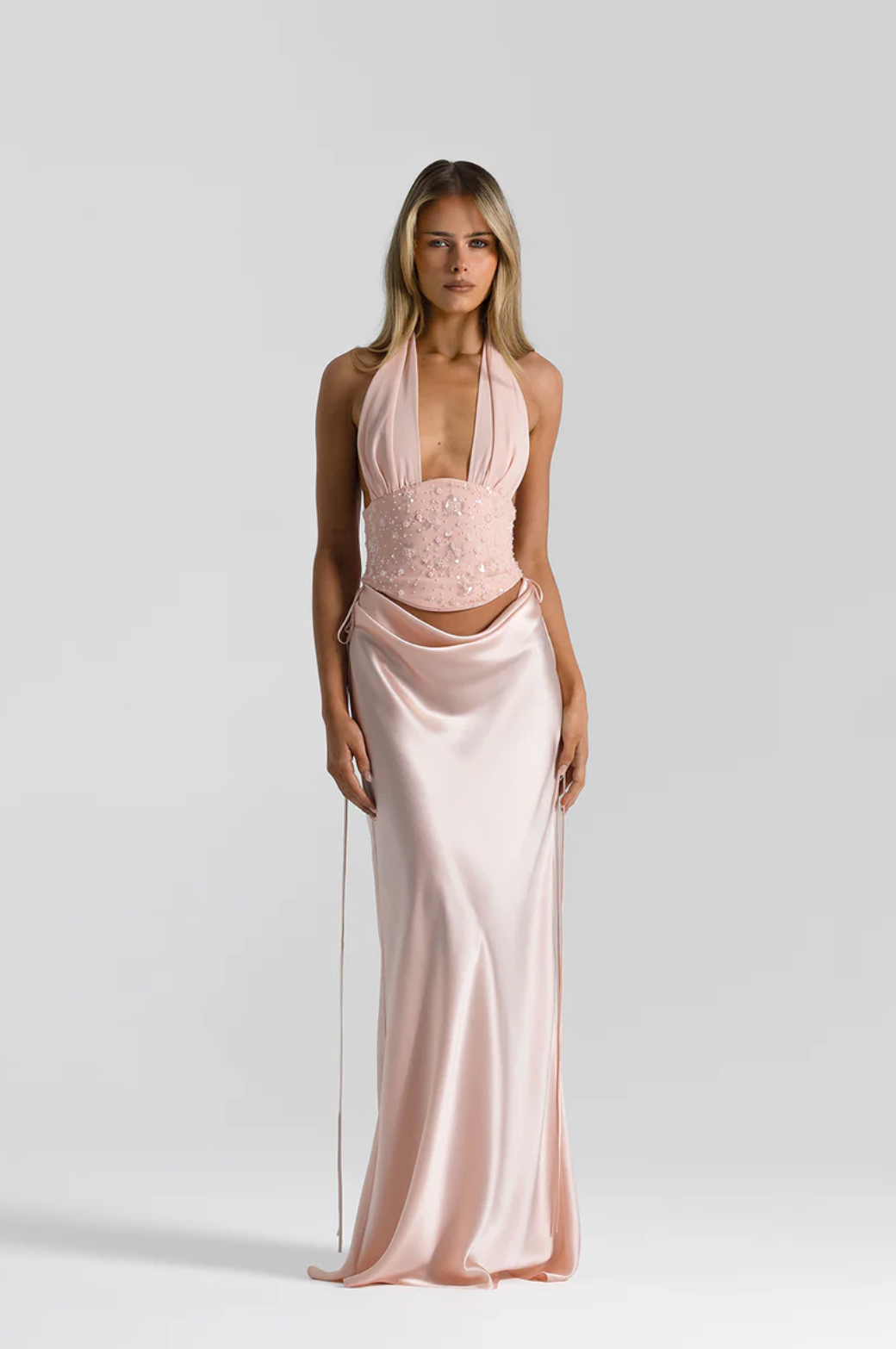 Natalie Rolt - Bronte Top and Evelyn Skirt in Baby Pink