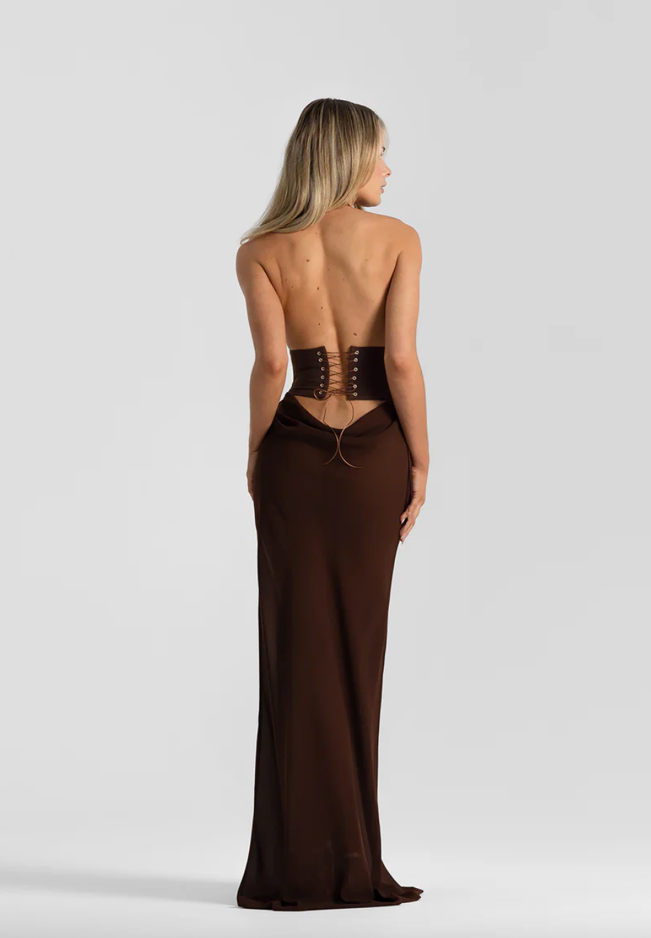 Natalie Rolt - Bronte Top and Allira Skirt in Espresso