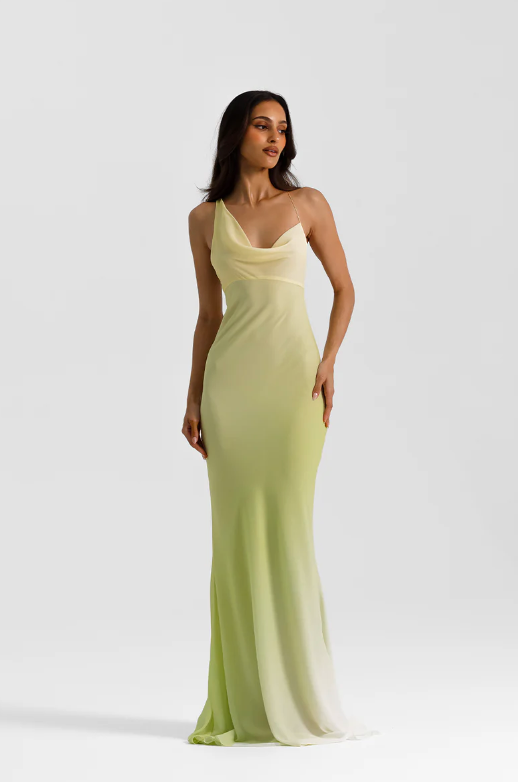 Natalie Rolt - Hallie Gown in Citrus - Rent Club