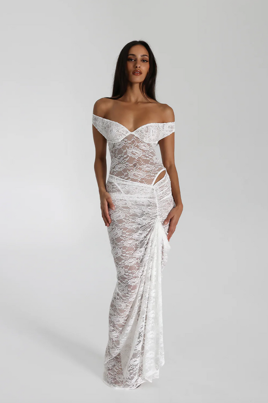 Natalie Rolt - Aubrey Dress in White - Rent Club