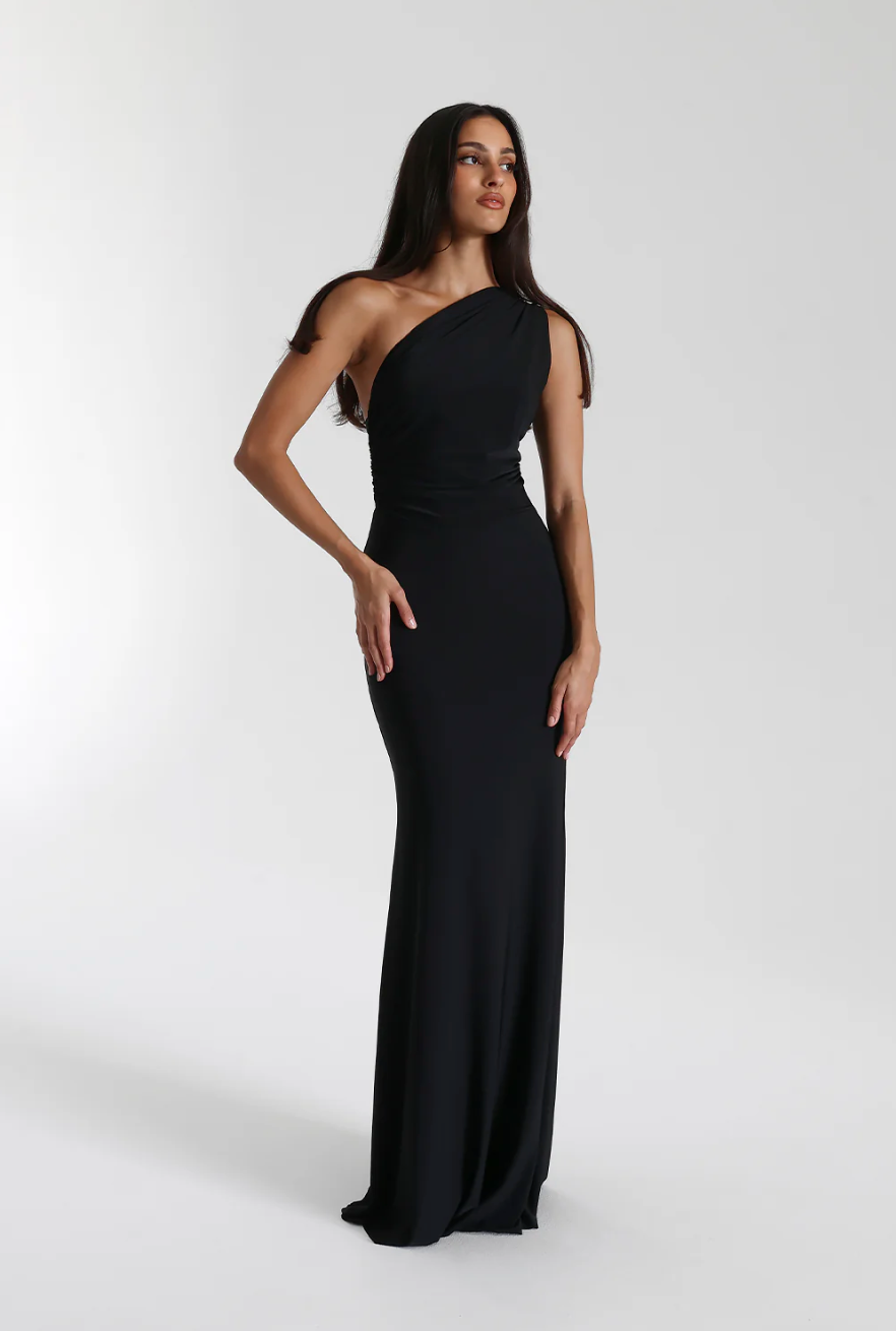 Natalie Rolt - Fabienne Gown in Black - Rent Club