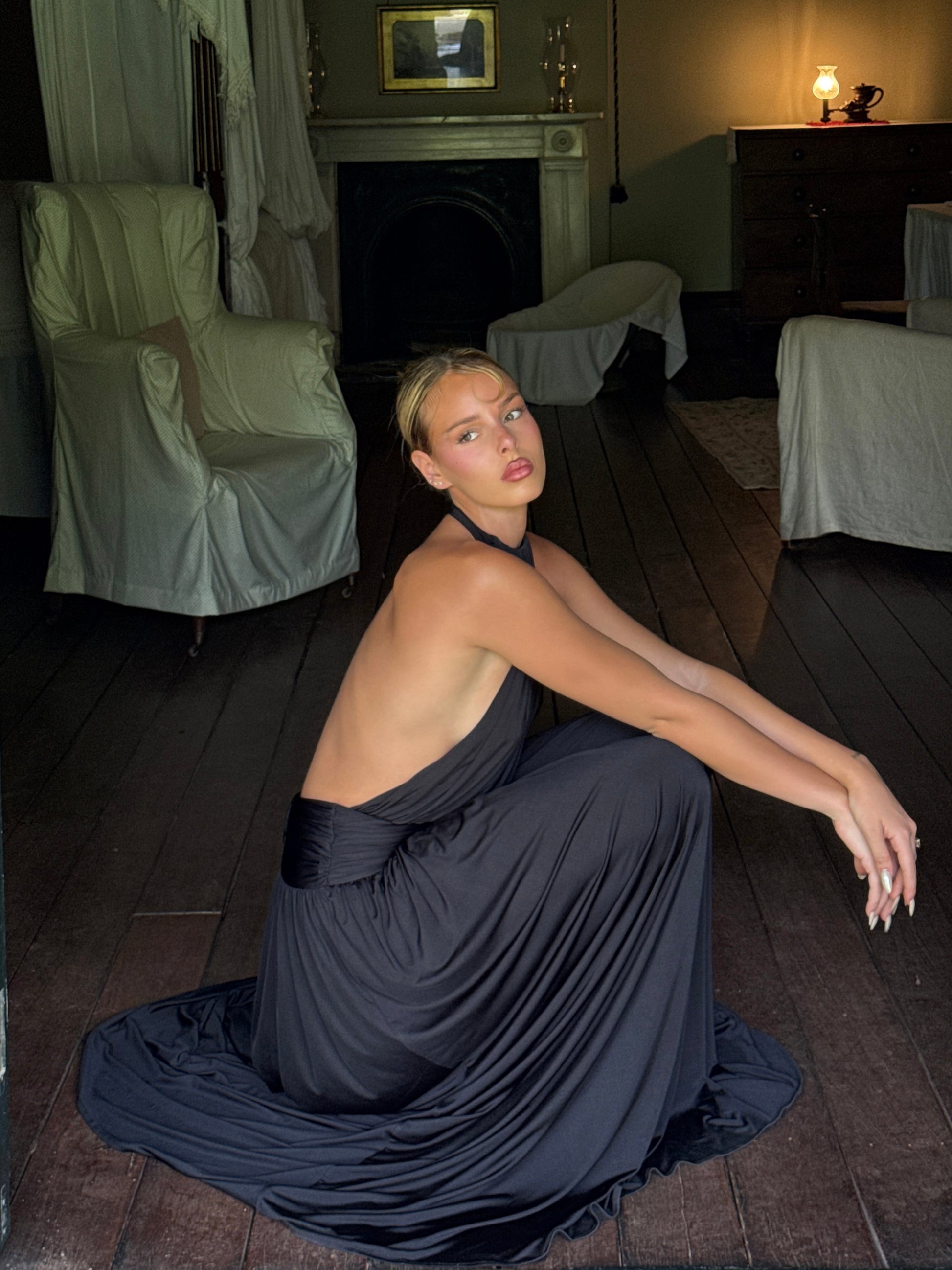 Arcina Ori - Santina Dress in Black - Rent Club