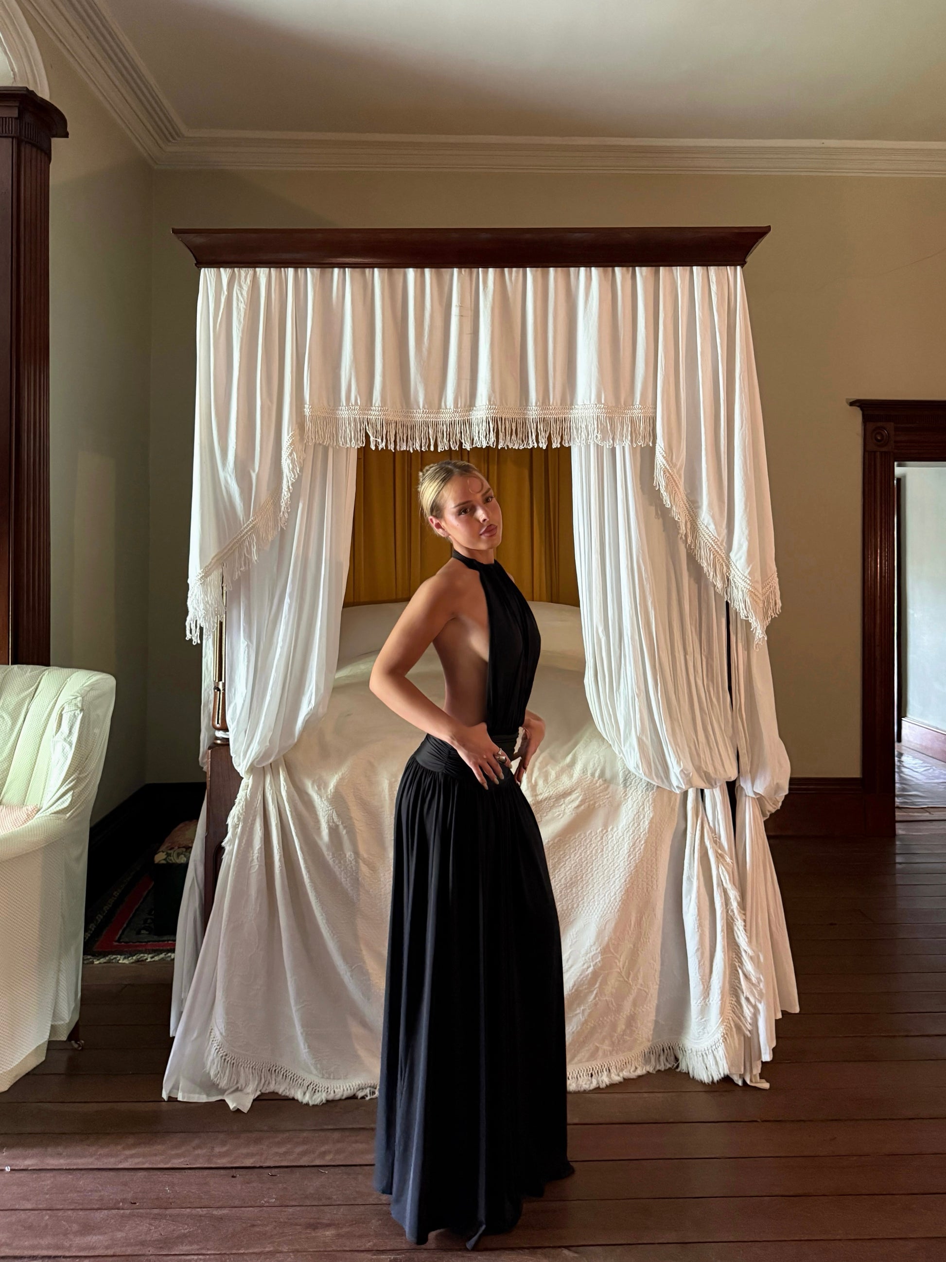 Arcina Ori - Santina Dress in Black - Rent Club