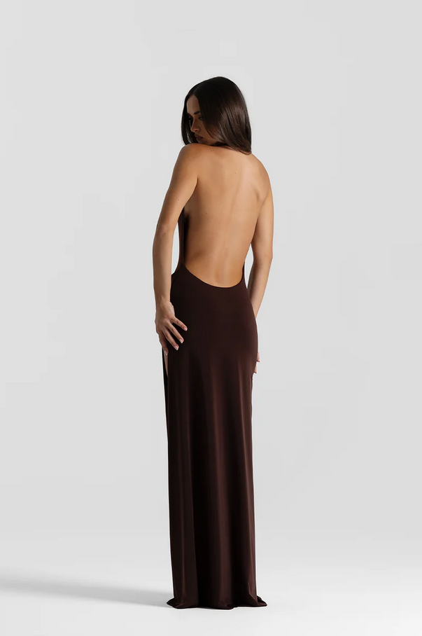 Natalie Rolt - Winona Gown in Espresso - Rent Club