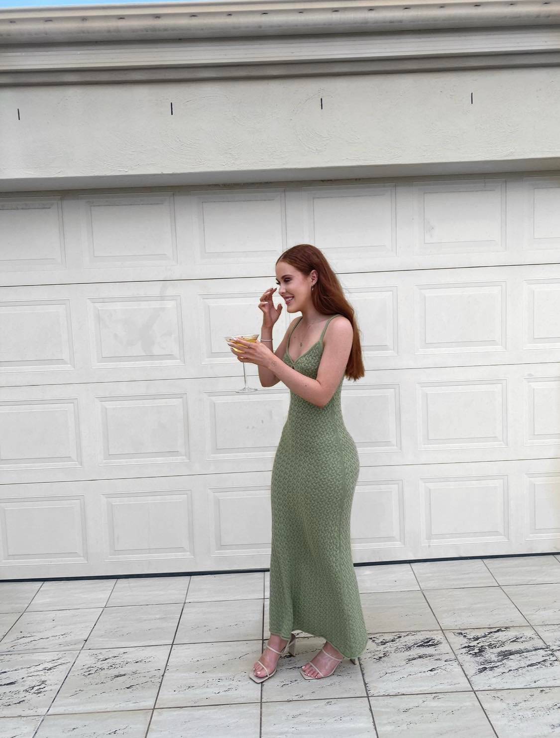 Bec + Bridge - Effie Knit Key Maxi Dress in Sage Bec + Bridge - Effie Knit Key Maxi Dress in Sage