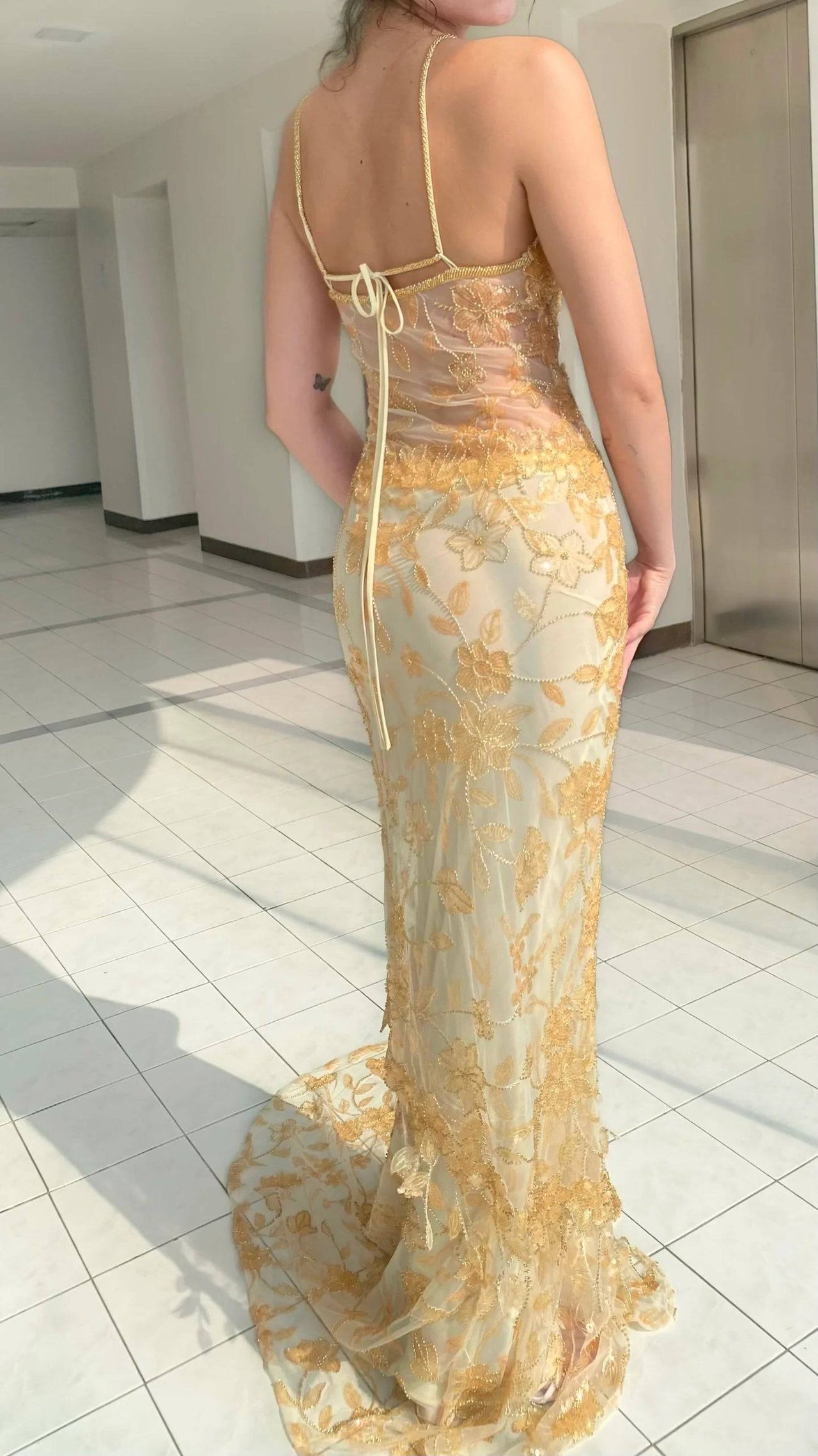 Cha Collective - Delilah Maxi in Gold - Rent Club