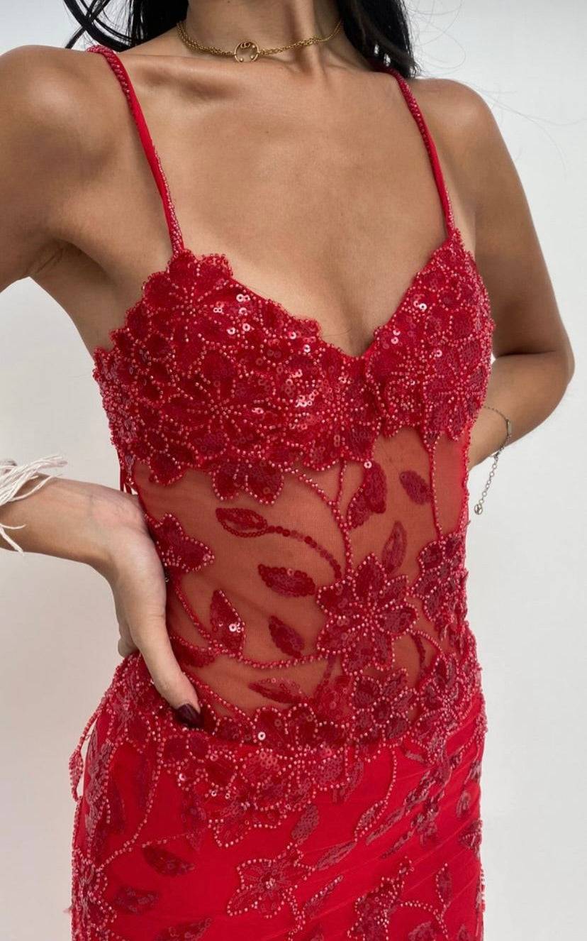 Cha Collective - Delilah Maxi in Red Cha Collective - Delilah Maxi in Red