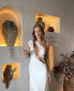 Christopher Esber - Quartz Ivory Split Ruched Tank Dress - Rent Club