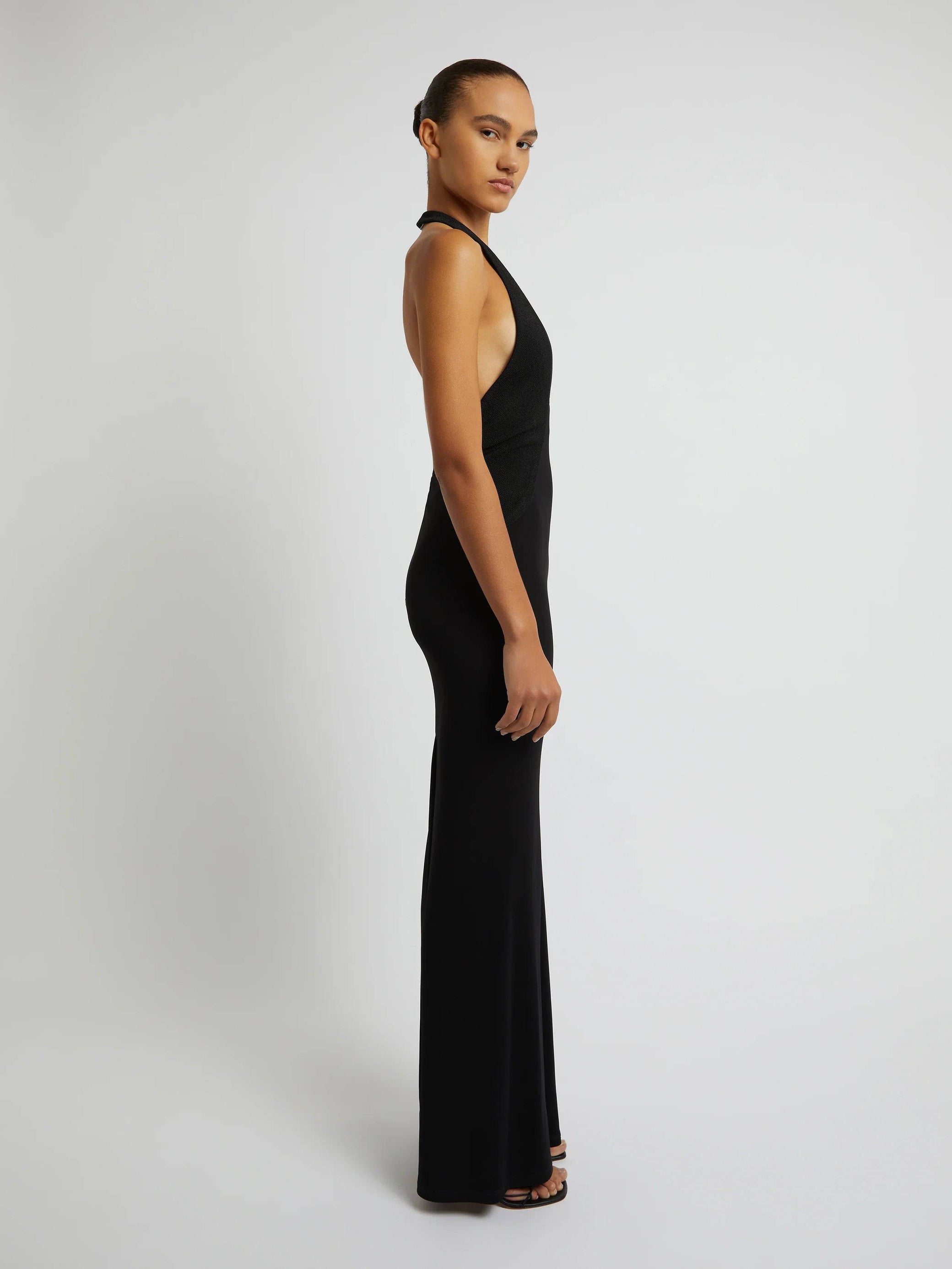 Christopher Esber - Tailored Sloped Halter Dress Christopher Esber - Tailored Sloped Halter Dress