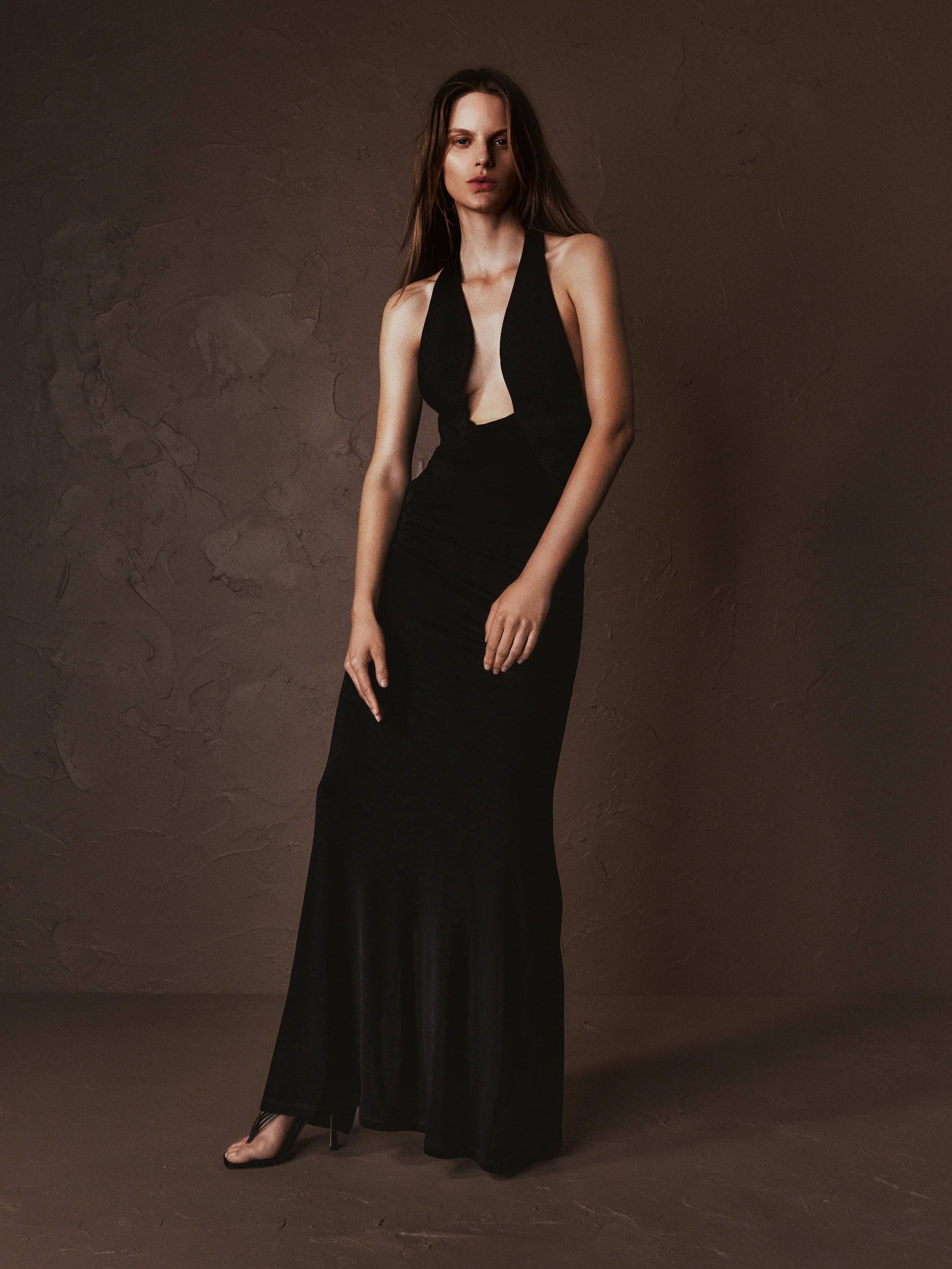 Christopher Esber - Tailored Sloped Halter Dress Christopher Esber - Tailored Sloped Halter Dress
