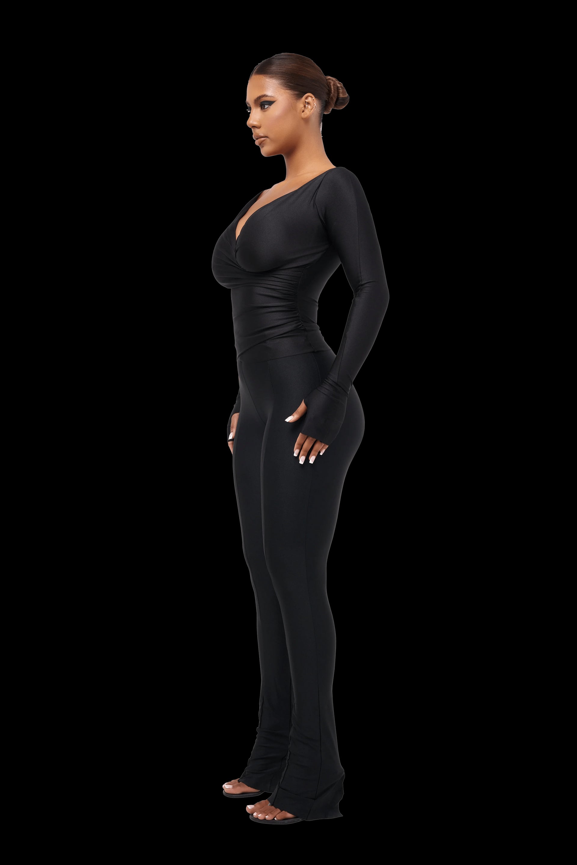 Coucoo - Lanai Long-Sleeved Top and Leggings in Squid Ink - Rent Club