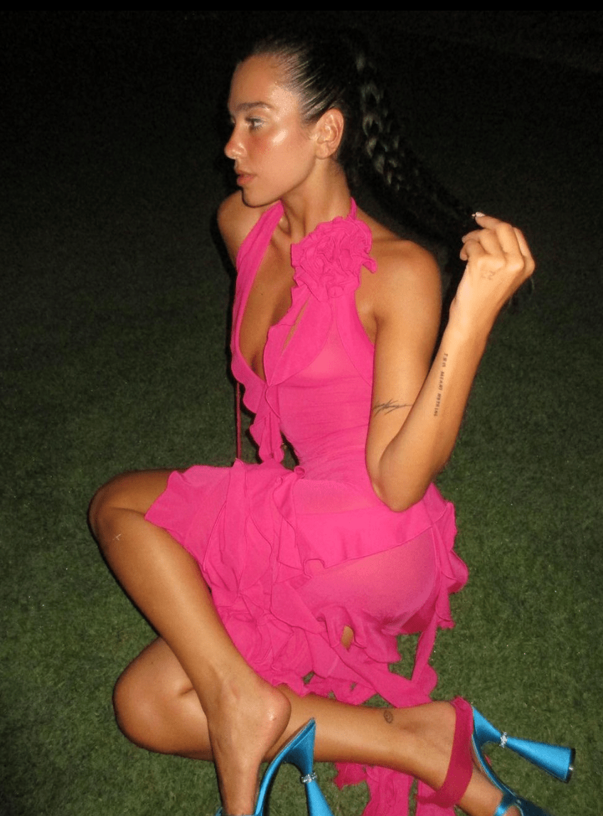 Fanci Club - Garden of Eden Dress in Hot Pink - Rent Club