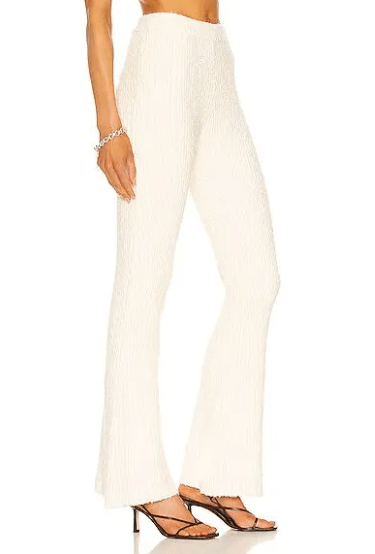 Helmut Lang - Ribbed Bustier Top and Pant in Muslin - Rent Club